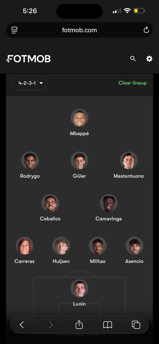 the lineup I’ll go with with vs villarreal, feel like this teams has to be putting more goals with an attacking presence that we have.. thoughts?