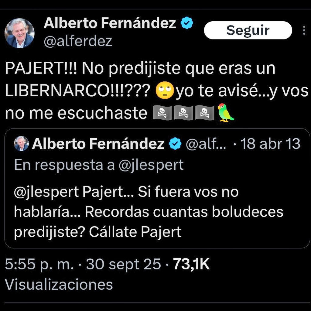 Estamos como estamos por todos los y las hijos de remil puta que le festejan los "chistes" a este gordo violín y pajero de Alberto Fernández

Pagaría para que me desbloquee sólo para decirle que es un hijo de cien mil putas