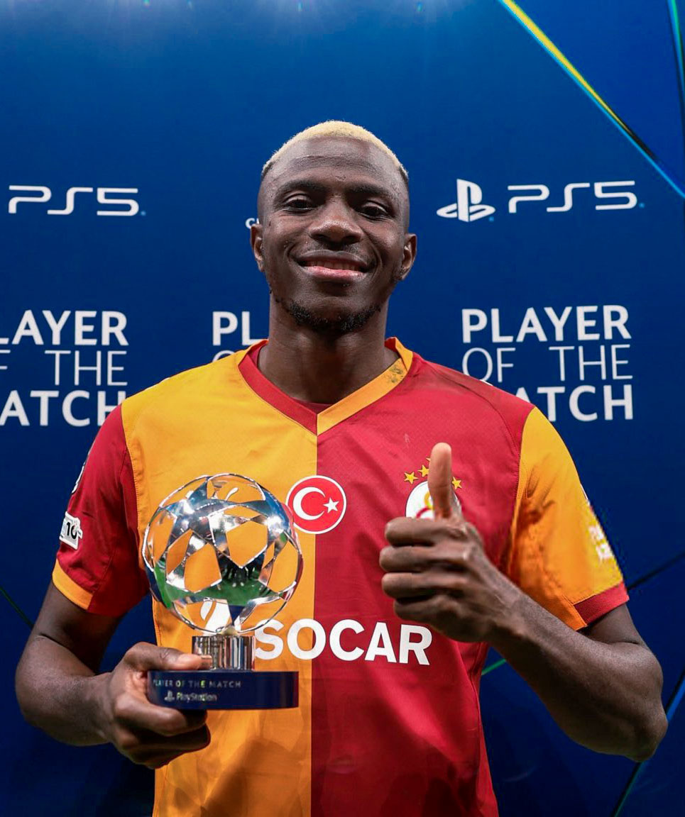 Victor Osimhen wins the Player of the Match award against Liverpool 🌟