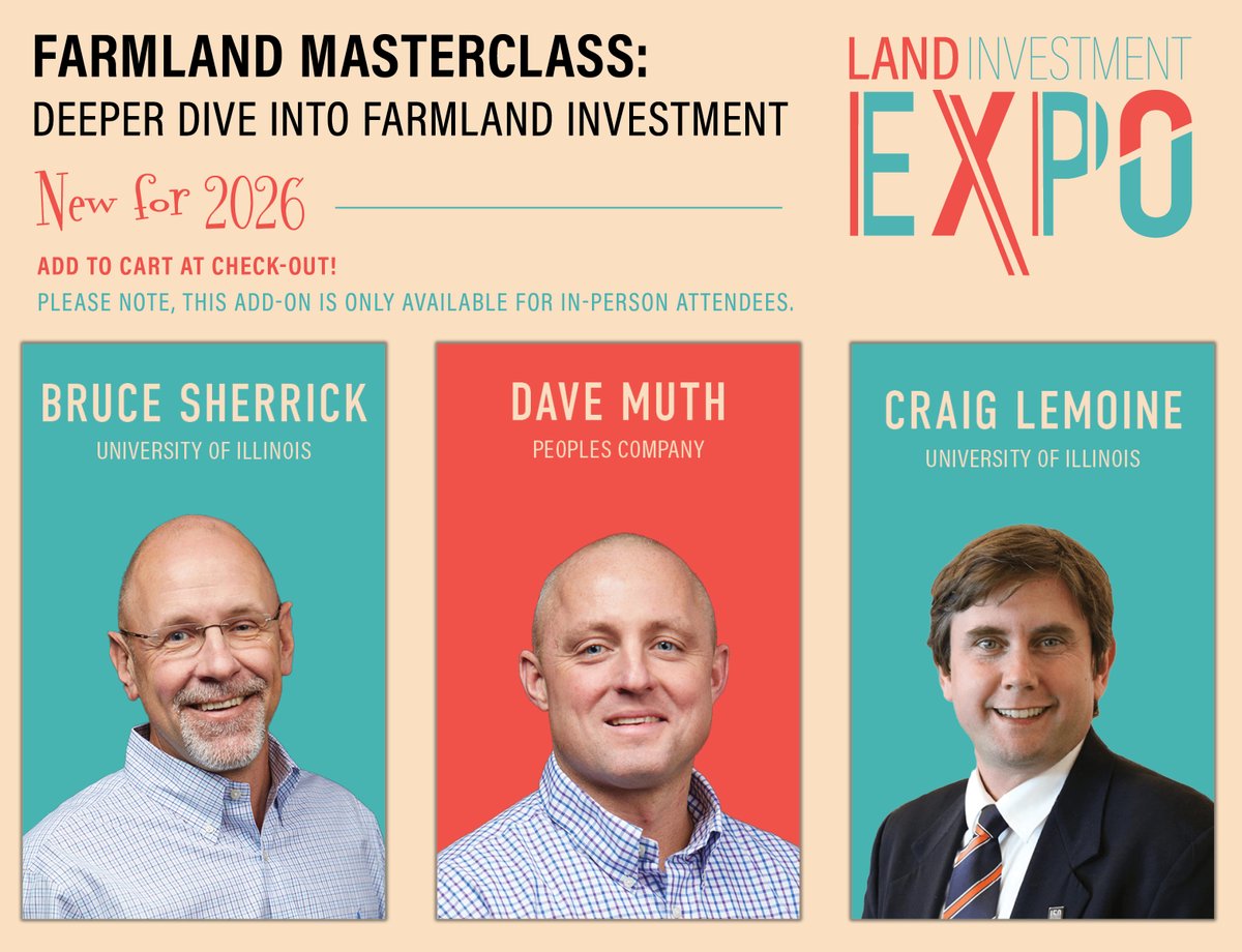 Peoples Company is proud to engage Dr. Bruce Sherrick and Dr. Craig Lemoine from the University of Illinois with Dave Muth from Peoples Company Capital Markets to support the farmland masterclass. The course will break down how agricultural production is distributed regionally