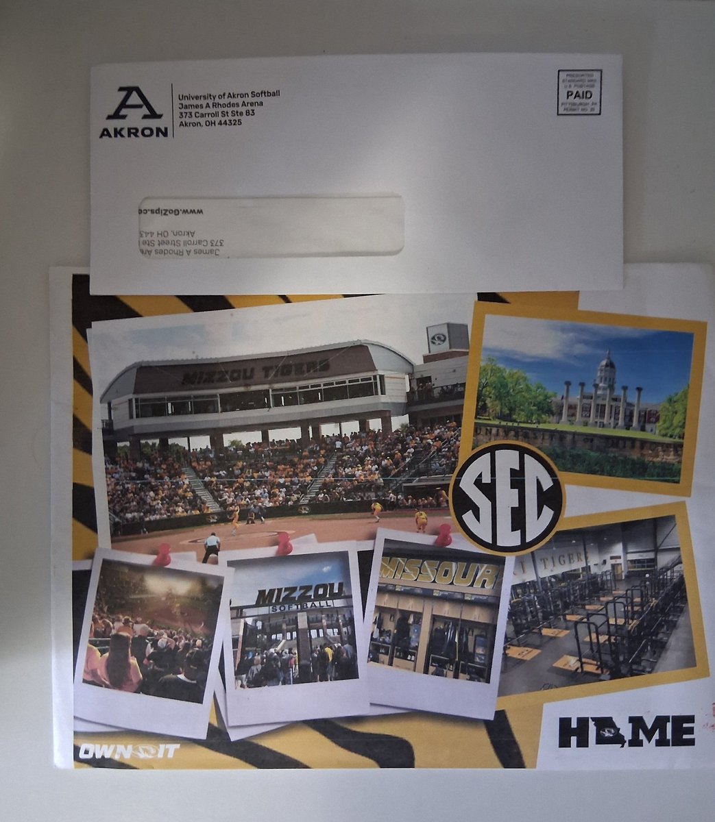 Thank You <a href="/MizzouSoftball/">Mizzou Softball</a> and <a href="/ZipsSB/">Akron Zips Softball</a> for the mail...Hope to see you soon. <a href="/CoachLarissaA/">Larissa Anderson</a> <a href="/CoachBella42/">Bella Norton-Winslow</a> <a href="/CoachJayGwyn/">Assistant Softball Coach, MIZZOU</a> <a href="/coachMarino11/">Sara Marino</a> <a href="/tim_dold/">Tim Dold</a> <a href="/cailey_joyce/">Cailey Joyce</a> <a href="/OutlawsNat2027/">Ohio Outlaws National 2027 Wolff/Galownia</a> <a href="/SoftbalAmerica/">Softball America</a> <a href="/LineDsoftball/">Line Drive Media</a> <a href="/ExtraInningSB/">EXTRA INNING SOFTBALL</a>