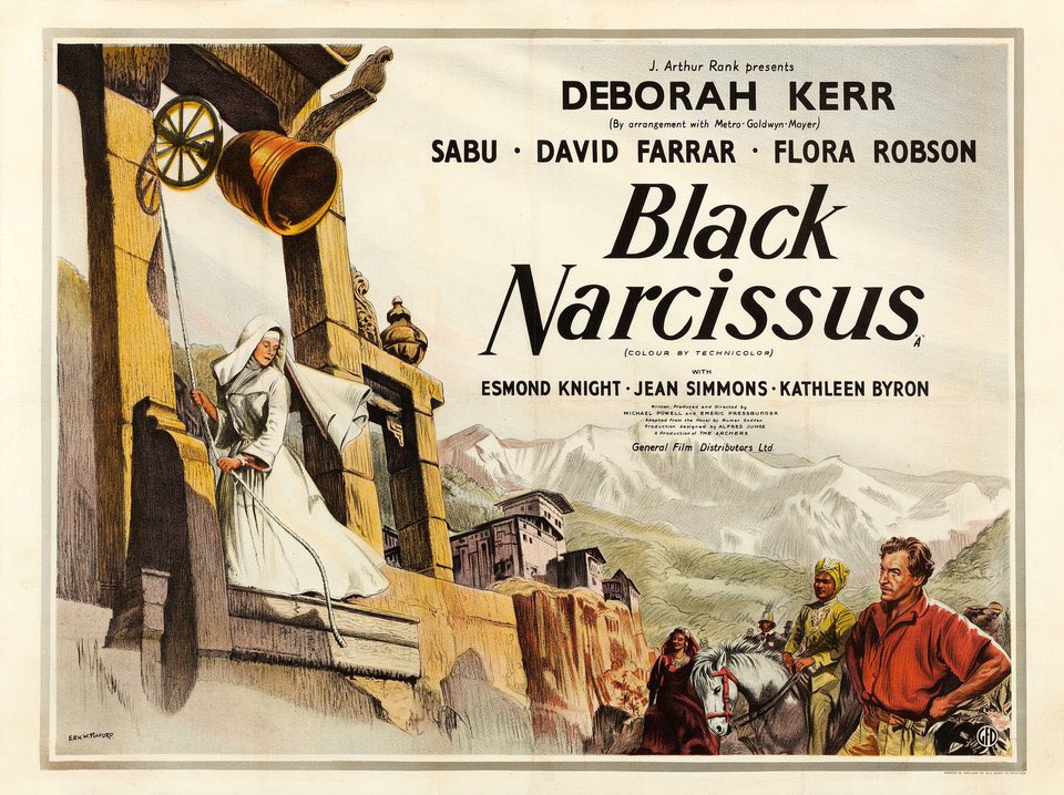 FrankMalfitano's tweet photo. STILL ANOTHER 100 FAVORITE FILMS (IN NO ORDER) 77:On joint 🎂 of #DeborahKerr &amp; #English codirector #MichaelPowell with #EmericPressburger here’s fascinating 1947 🏴󠁧󠁢󠁥󠁮󠁧󠁿 adaptation of #RumerGodden📖 about psychosexual story of #nuns in #India beautifully🎥by #JackCardiff #DavidFarrar https://t.co/l7JqybdQZO