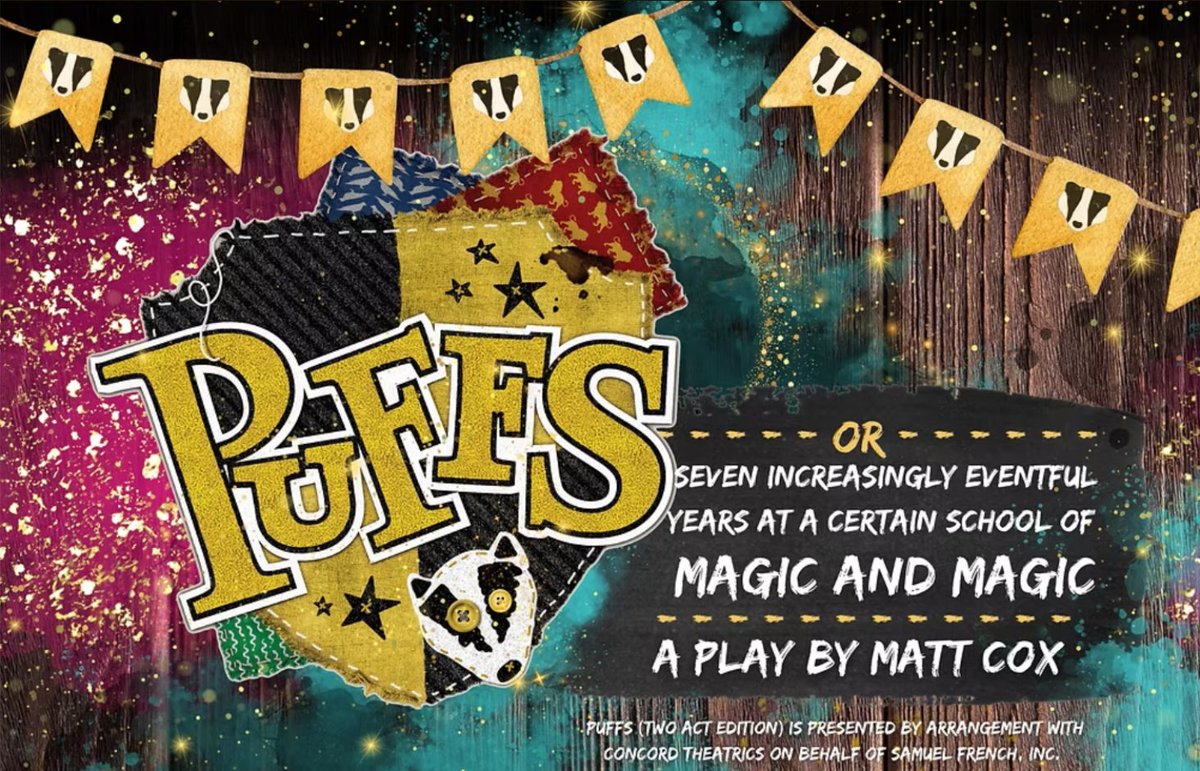 PUFFS: OR SEVEN INCREASINGLY EVENTFUL YEARS AT A CERTAIN SCHOOL OF MAGIC AND MAGIC OPENS: This weekend-Oct 3 + 4 at 7 and Oct 5 at 6.
BOOK NOW: watsonsboise.com
#escapeatwatsons #puffs #theatre #play #booknow #show #comedy #wizard #magic #family #fun #boise #meridian