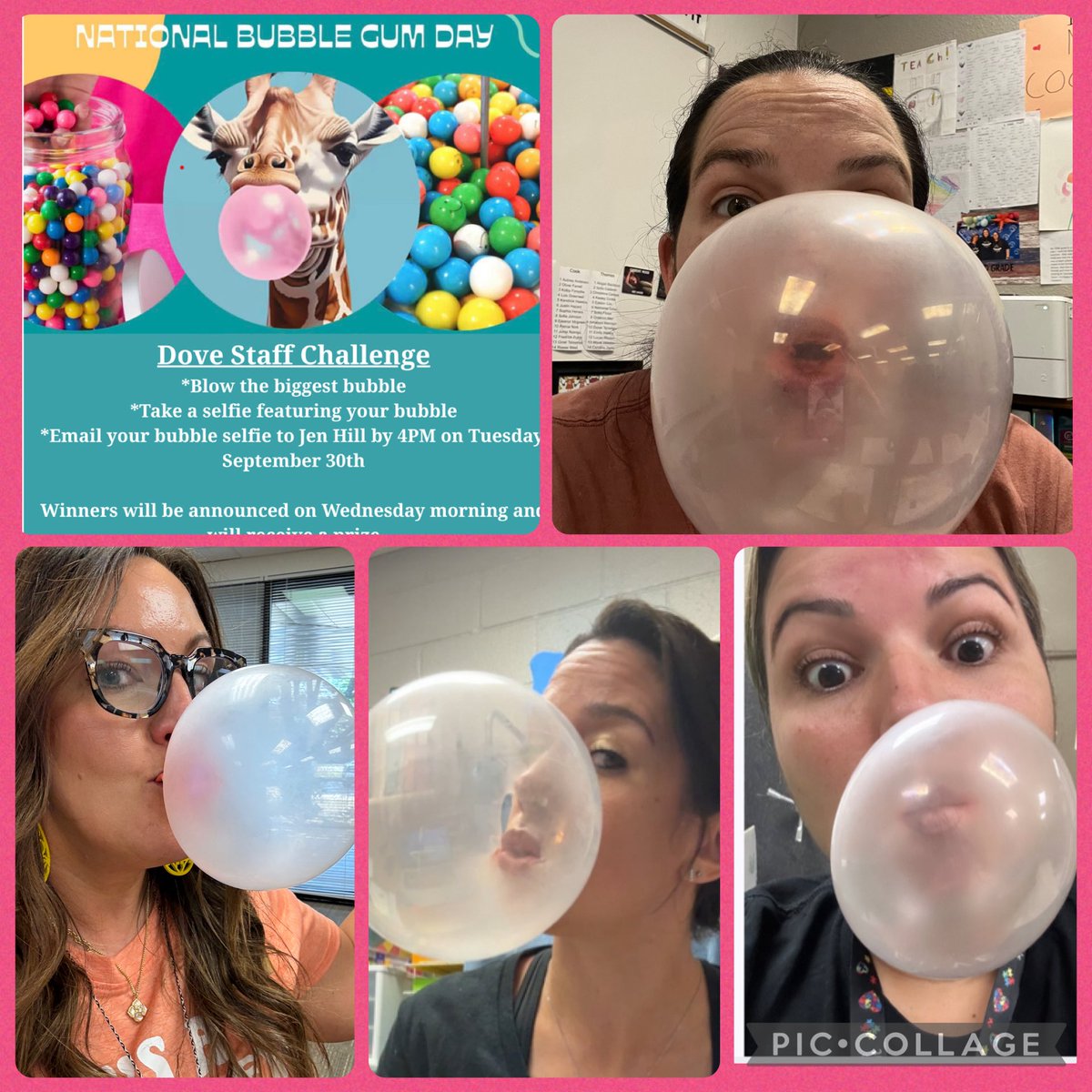 Well, that was fun!! #NationalBubbleGumDay #DESisBEST