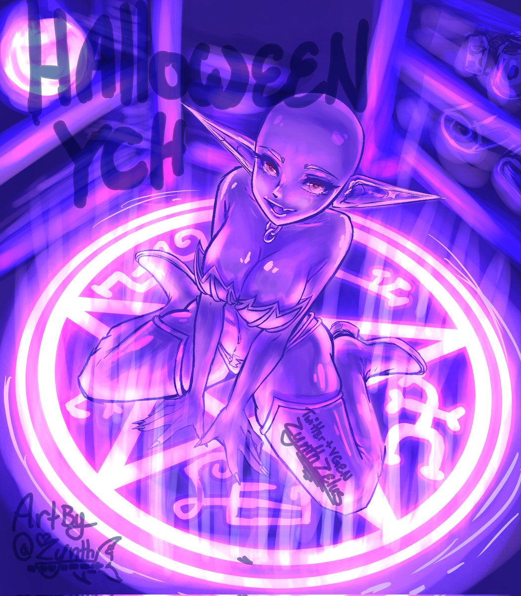ZynthZelus's tweet image. 🖤🧡🎃72-hour Giveaway!🎃🧡🖤

I need a showcase piece for VGen, and get my first YCH out there. Who&apos;s ready for a summoning?

How to join;
Follow 👤➕️
Like 💚
Retweet 🔄
Comment your PNG! 💬
Rules and more info below!

#Vtuber #Giveaway #halloweenych #artgiveaway #Vtubers #YCH