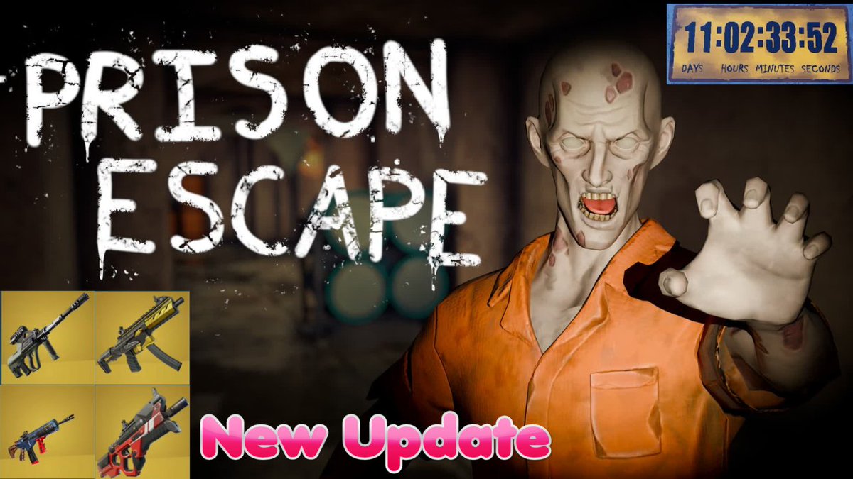 FLAVA77Y's tweet image. 🔥New PRISON ESCAPE [ROGUELIKE] Update!🔥
🔒Secret Code
⏳Live Event Countdown
🔫Special Weapons added!
youtube.com/watch?v=1rjBY6…
@temstudios24 @I_Tem_I @AgentPiebee