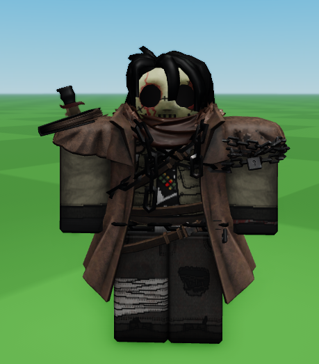 warfreakshow's tweet photo. /  writing a whole new story for slasher its not gonna be super crazy or different but i do want to change some aspects of the story but keep some stuff (  area 51 , necrobloxicon etc  )

heres the design i kept the mask cuz i really like the mask honestly 😭 https://t.co/V9ieuzyojh
