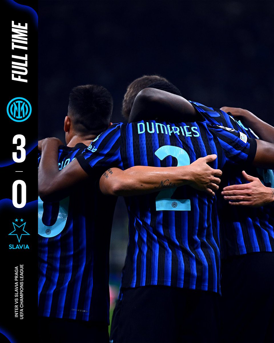 Inter_en's tweet photo. 3⃣ goals and another 3⃣ points 💪

#ForzaInter #UCL #InterSlaviaPraga https://t.co/nFQoaofhuU