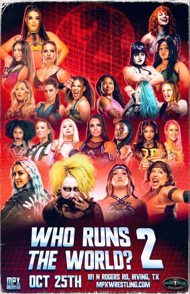 Veda Scott (@itsvedatime) on Twitter photo WHO RUNS THE WORLD? 2
<a href="/AthenaPalmer_FG/">Athena is ROH & All Elite!</a> x <a href="/MPXWrestling/">Metroplex Wrestling</a>
Can’t wait for this one 🎙️🔥 WHO RUNS THE WORLD? 2
<a href="/AthenaPalmer_FG/">Athena is ROH & All Elite!</a> x <a href="/MPXWrestling/">Metroplex Wrestling</a>
Can’t wait for this one 🎙️🔥