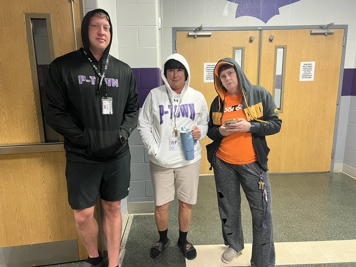 Dress like a Teenager…Dress like a Teacher Day was a success! It’s Homecoming, Y’all! 💜