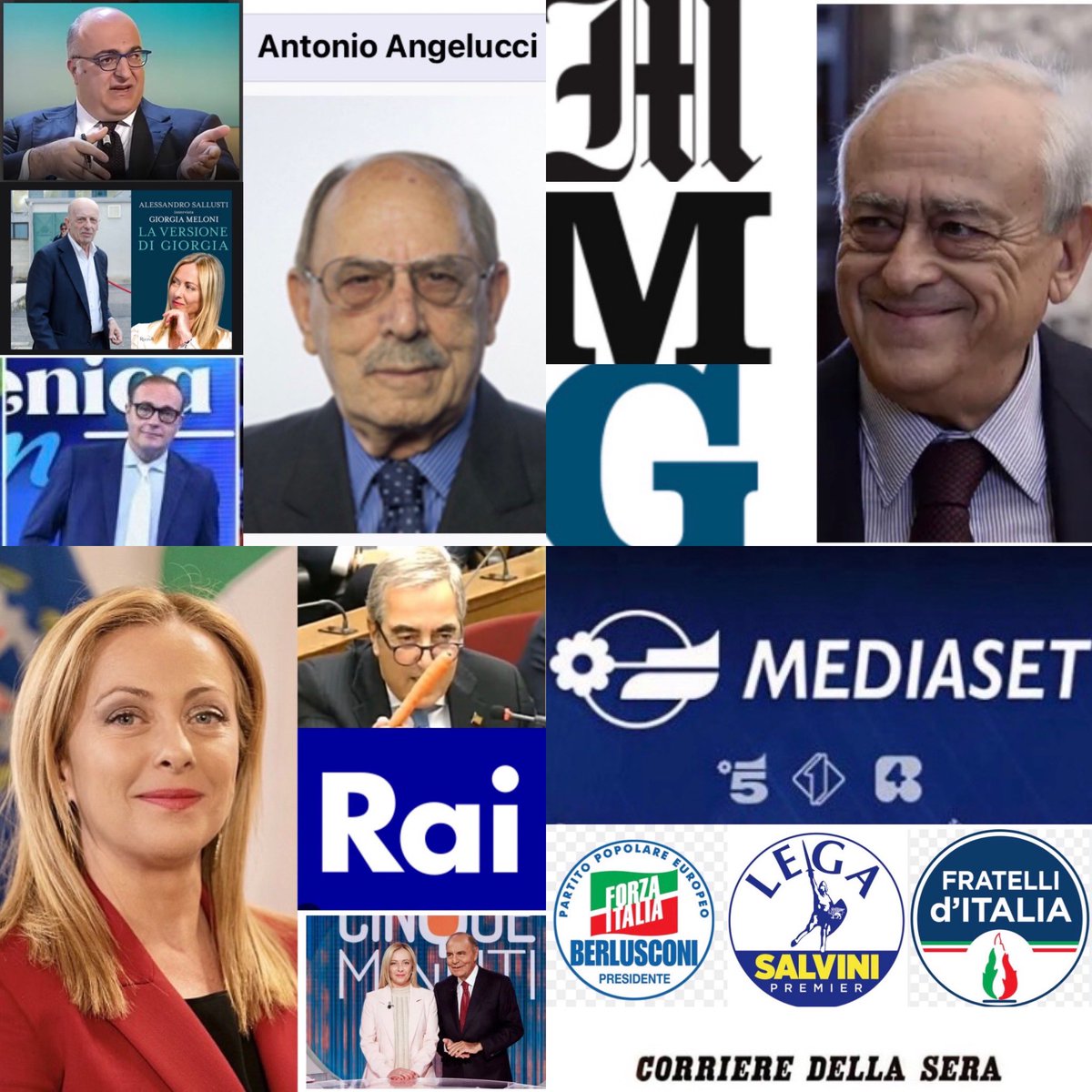 elio_vito's tweet photo. Facile vincere le elezioni…
…con il sostegno di tutto questo sistema politico-editoriale, che possiede banche, assicurazioni, sanità, costruzioni, giornali, televisioni👇😰 https://t.co/YRjQScZLD5