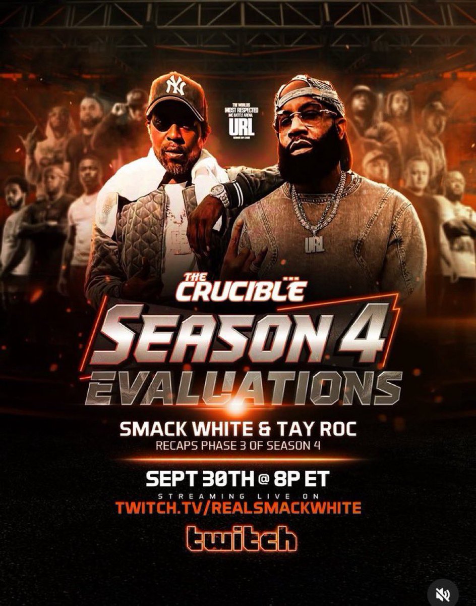 Tonight @ 8pm EASTERN

RealSmackWhite on Twitch 

Season 4 Evaluations