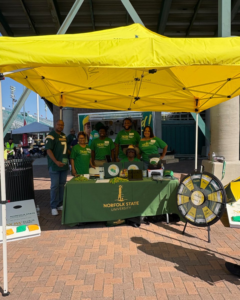 Norfolkstate's tweet photo. We’re thrilled to reveal the first winner of the Now Is Our Time Tailgate Sweepstakes! Congratulations to Elisha "Cadillac" Harris! Thanks to everyone who joined in. If you missed your chance to enter, don't worry, we'll be back for homecoming! #NowIsOurTime #Behold #nsu90 https://t.co/dDwy1hNCpw
