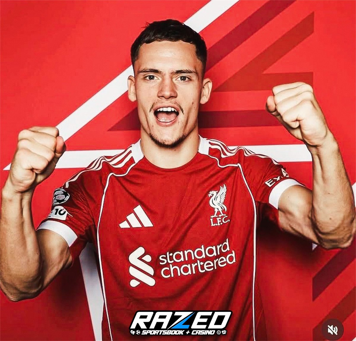 The only time you’ll see Wirtz celebrating a goal in a Liverpool shirt is the pre-match shoot 😭 

#008.