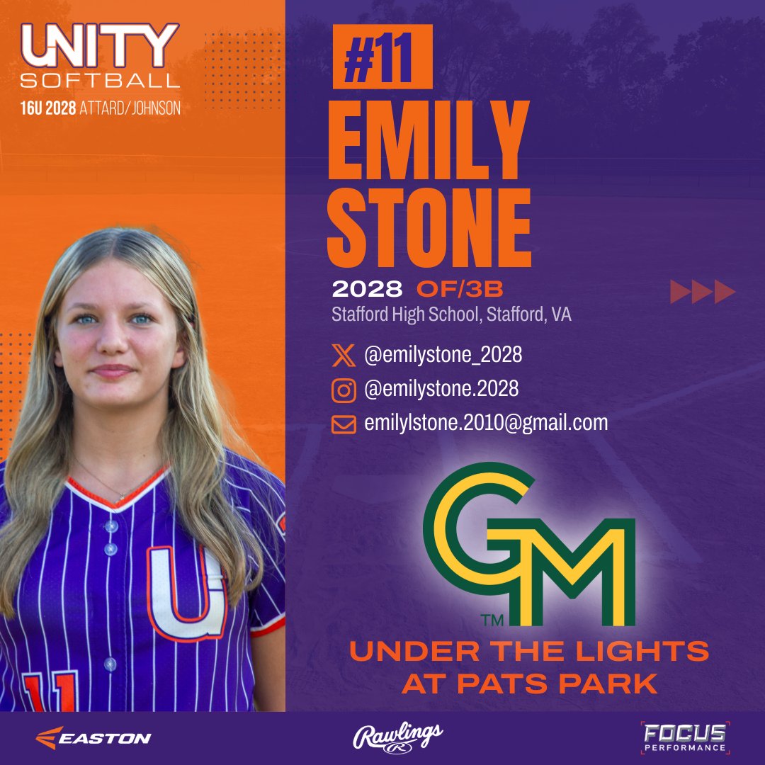 UnityAttard's tweet image. Emily (@emilystone_2028) is headed to @MasonSoftball for a Wednesday night camp under the lights! @jmrw20 @laneyj40 @VAUnitySB @UnityCoachJosh