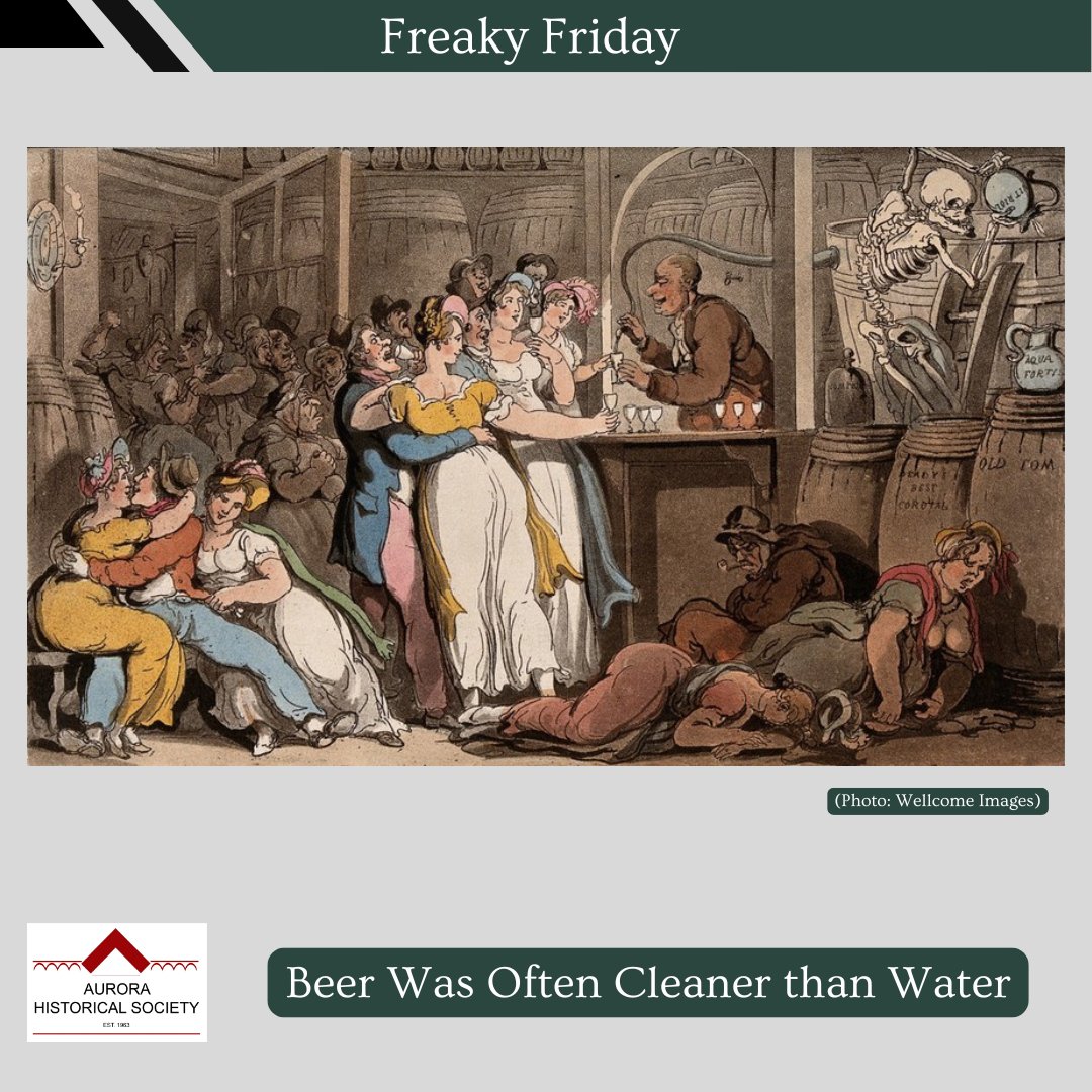 Aurora_HS's tweet photo. #DYK in the Victorian period, drinking beer had a positive impact on health? At this time, illnesses caused by contaminated drinking water were common. Water was boiled during the beer brewing process, killing pathogens &amp; inadvertently made beer safer to drink than regular water! https://t.co/9KGZ1CqP06