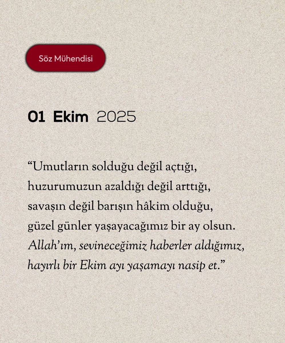 Hoş Geldin Ekim ✨