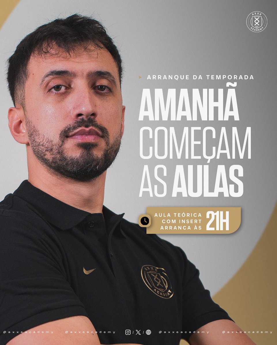 axxeacademy's tweet photo. 👨‍🏫 Amanhã pelas 21 horas arranca a nova temporada da @axxeacademy! O professor @InsertPT abre o jogo na primeira aula teórica da academia, exclusiva para membros Gold.

Ainda vais a tempo de garantir o teu Pack Gold no nosso website e estar connosco já amanhã! 🎮👀

#eafc #eafc26 #academy #season #aula #axxe