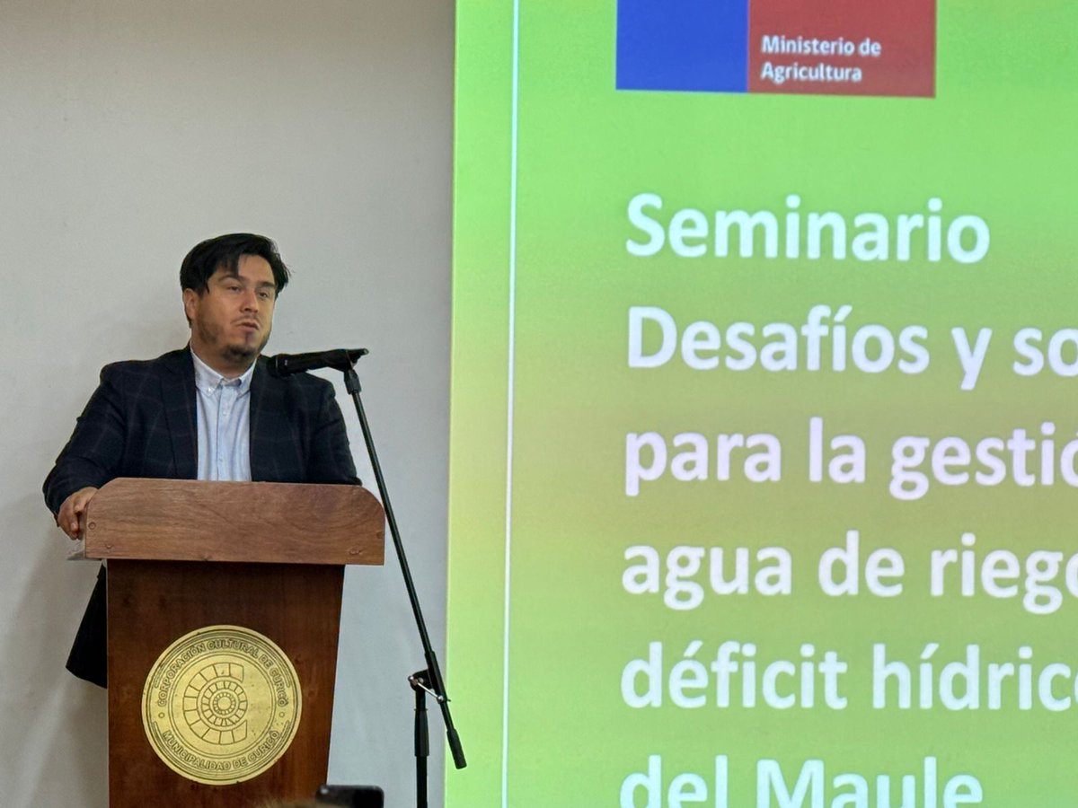 En #Curicó desarrollamos con éxito seminario sobre desafíos y soluciones para un uso más eficiente del riego en el contexto de déficit hídrico💧
Seremi (S) <a href="/MinagriMaule/">Minagri Maule</a> y <a href="/DPPCurico/">Delegación Presidencial Provincial de Curicó</a> destacaron importancia de saber usar información agroclimática para tomar mejores decisiones