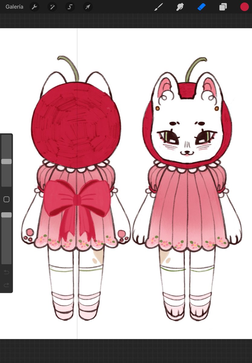akehrys's tweet photo. Own character design💐✨️ It's like a mix between a bunny and a cat 🐱x🐰 #OC #cute #art #procreateart #originalcharacter https://t.co/RluOfWHVW1