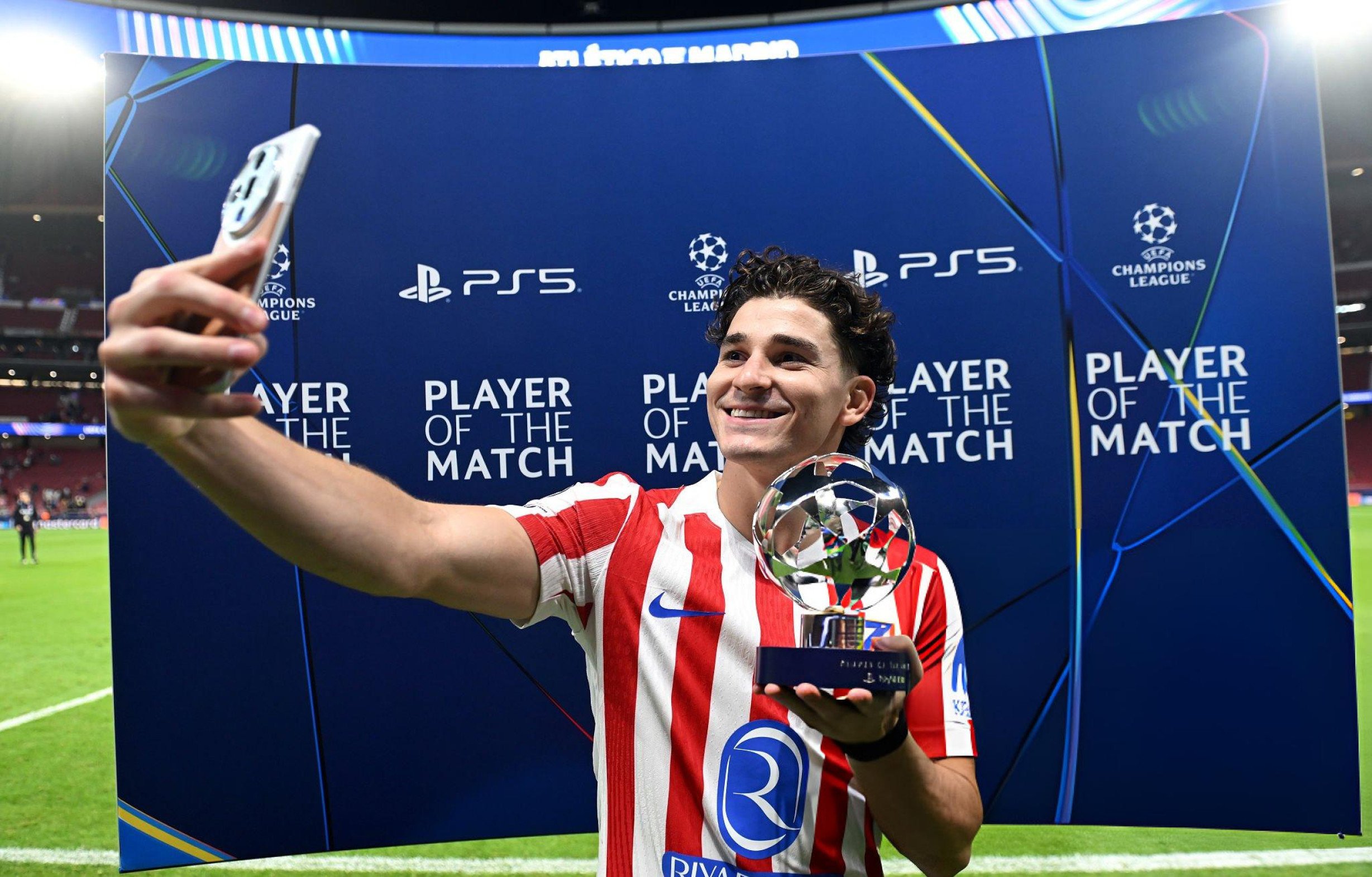 Álvarez fue el MVP del partido de Champions | @atletiuniverse