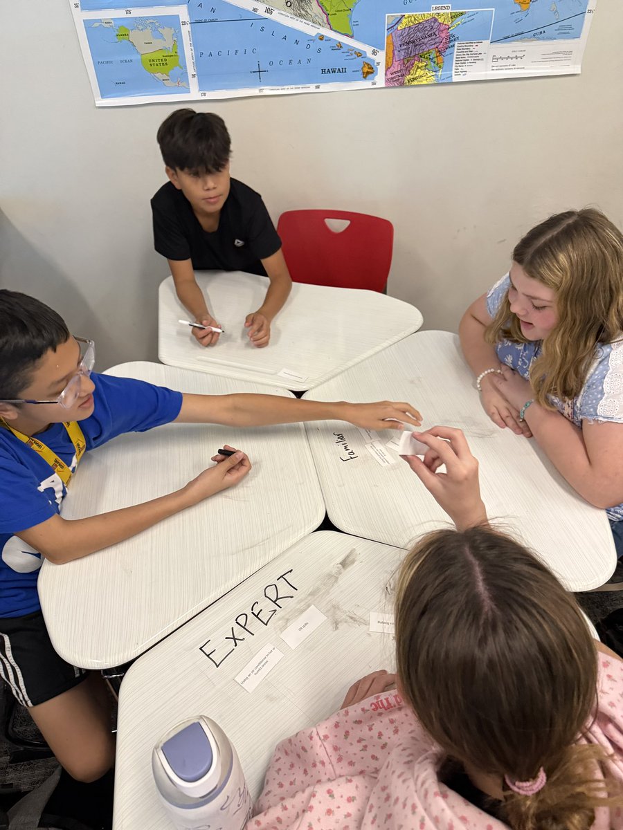 Ms_Proulx's tweet photo. We practiced our favorite discourse strategy “World of Knowledge” in a group discussion about adaptations and modifications. Then students organized various examples while talking with their groups about what they know and aren’t so sure about! #ExploreB4Explain #KMSCougarPride https://t.co/syOqmumeUj