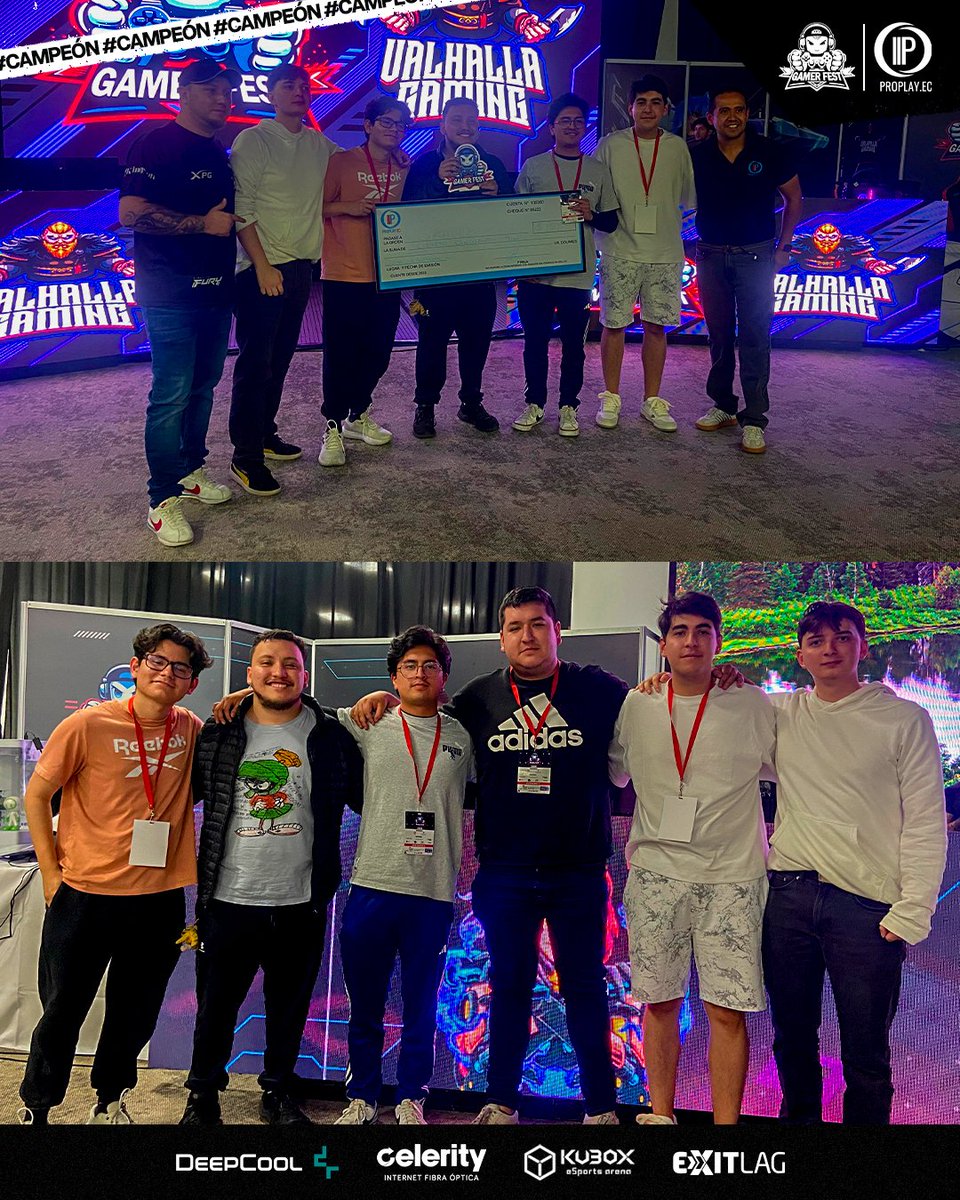 Skalle_ec's tweet photo. ¡LOS PRIMEROS! 🥇

🔸Nos coronamos CAMPEONES de la primera edición del Gamer Fest organizado por Pro Play Ec. 🏆

🔸Ganamos la final por 2-0 en un Bo3 ante Bananas In Pijamas. 🦾

#GoSKL #Valorant #Campeones #Esports #Ecuador https://t.co/rzwZKmk4Ct