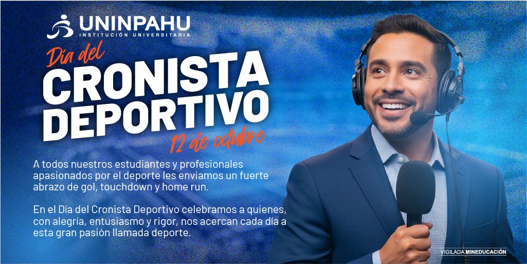 🎙️✨En UNINPAHU conmemoramos el Día del Cronista Deportivo, instaurado en 1971 por ACORD, para reconocer a quienes convierten cada jugada en emoción y cada victoria en historia.

Feliz Dia 🎉

#DíaDelCronistaDeportivo #UnLegadoQueInspira