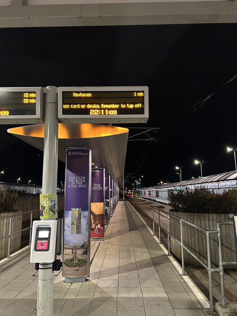 BenSeagerScott's tweet photo. @EdinburghTrams thanks for leaving 2 minutes early. Great help. There’s a whole Thomas the Tank Engine episode about why you’re meant to follow the timetable. https://t.co/9cSRrQT6E1