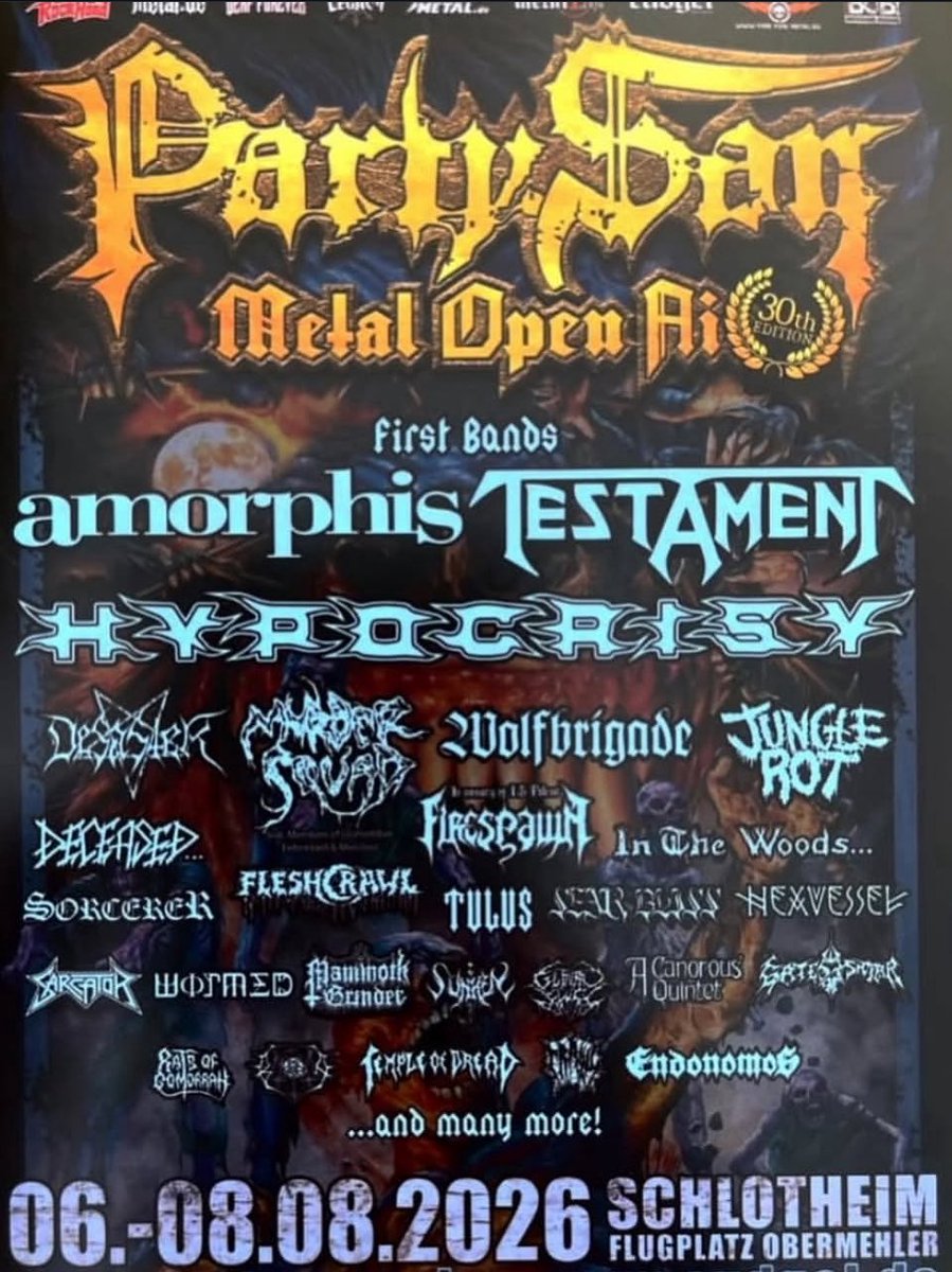 Will be bringing our filthy deranged death metal with Murder Squad to Germany and Party San Open Air next year!