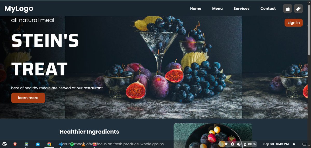 zionstellite's tweet image. Day 6 of my #15DaysFrontendDevChallenge 💻
Designed another landing page today!
I fell ill over the weekend, so I missed Day 5 😷but I’m catching up on that now. 🚀

#CodeChallenge #FrontEndChallenge #WebDevChallenge #BuildInPublic #NaijaDevs #SteinAcademy