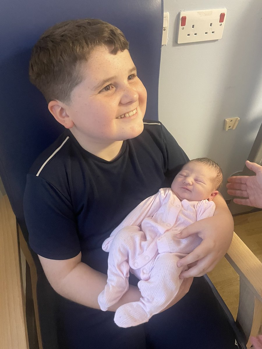 Martin24David's tweet photo. Our team is complete. Welcome to the world my sweet little Honey Bren 🩷 https://t.co/aY6GMkIoKB