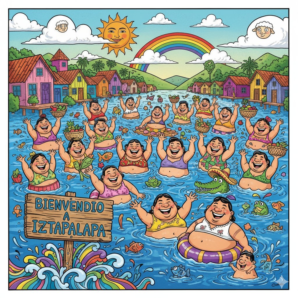 Iztapalapa, después de recibir los "ABRAZOS" que les mando Jose Ramón López Beltrán...