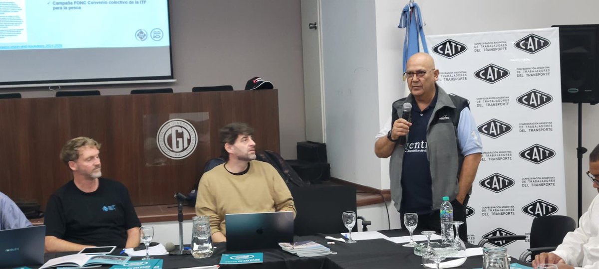 #Argentina 🇦🇷 Hoy dio comienzo el Encuentro Regional del sector de pesca en la sede de la CATT. Contó con la participación de Emiliano Addisi (Secretario Regional Adjunto), Juan Navarro (Presidente Regional de la Sección de Pesca), Chris Williams (Coordinador Global de la Sección
