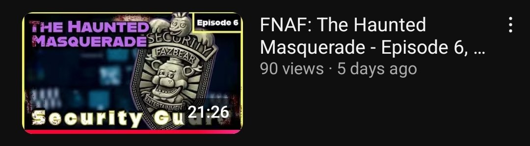 HauntMasquarade's tweet photo. Our newest episode, Security Guard, is 10 views away from 100! Help us get there!
(Leave a comment "to 100 views if you do!)
https://t.co/kwa1vE16Ao
#FNAF #FictionalPodcast #InteractiveStory #YouTubeShow #MysteryFiction https://t.co/ueIzqMfIjy