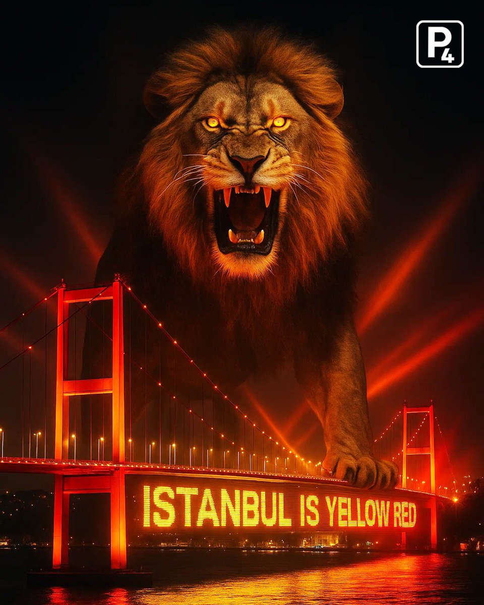 P4otopark's tweet photo. ''ISTANBUL IS YELLOW AND RED!'' 💛❤️‍🔥