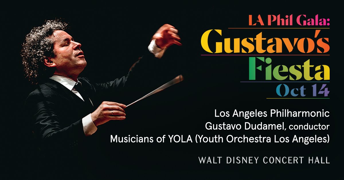 LAPhil's tweet image. Join us on October 14 as we celebrate @GustavoDudamel&apos;s last season as LA Phil Music &amp;amp; Artistic Director. Don&apos;t miss him conducting the final movement of some of classical music&apos;s most satisfying pieces. Get a taste of what you can expect below and pick up tickets to Gustavo&apos;s…