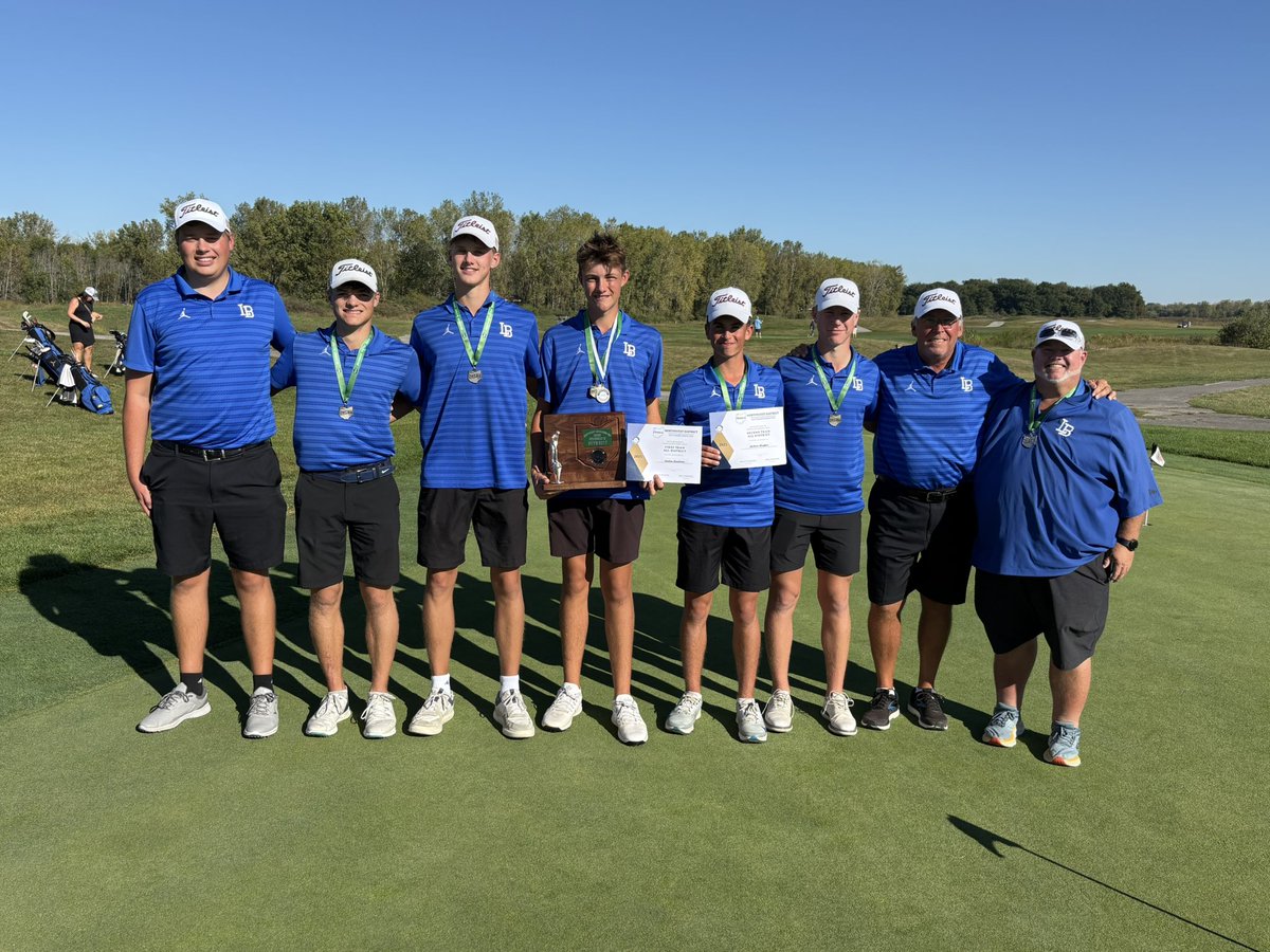 LBGolfers's tweet photo. 🚨‼️L-B Varsity golf is headed to STATE‼️🚨

We shot a 332, good for 2nd place at Maumee Bay!🦅⛳️

Tomlinson- 80
Knepper- 81
Norman- 83
Gerken- 88
Martien- 103

More below⬇️
@AngelaHill56288 @Zachthewriter @LibertyBentonHS @WOSNScores @TonyTQuach @MichaelHirnPBP @TylerSeggerman https://t.co/6r1reuNvp6