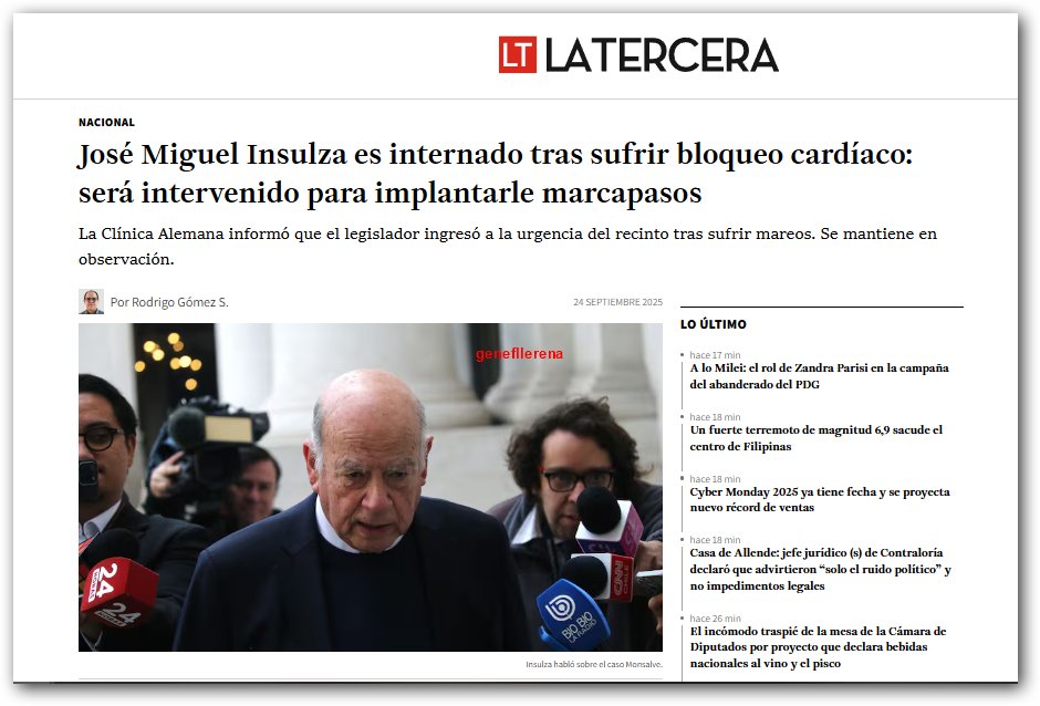 "DIGNIDAD socialista"
Anciana estuvo 24 horas esperando atención médica en el sistema de salud pública; mientras el "senador" socialista INSULZA se atiende en la clínica alemana, CARAJO q promovió constitución marxisto-chavista q imponía salud pública para "todEs"... miserables.