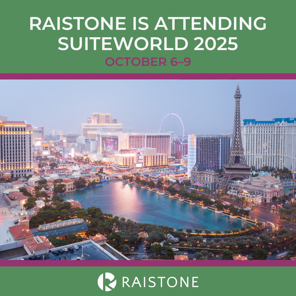 RaistoneC's tweet image. @RaistoneC is attending Oracle NetSuite SuiteWorld in Las Vegas next week!
Raistone CEO Dave Skirzenski, Co-Cro and Head of Sales Alexi Kavourakis, and Head of Alliances Brittany Downs will be in attendance.
#SuiteWorld2025 #OracleNetSuite #SuiteWorld