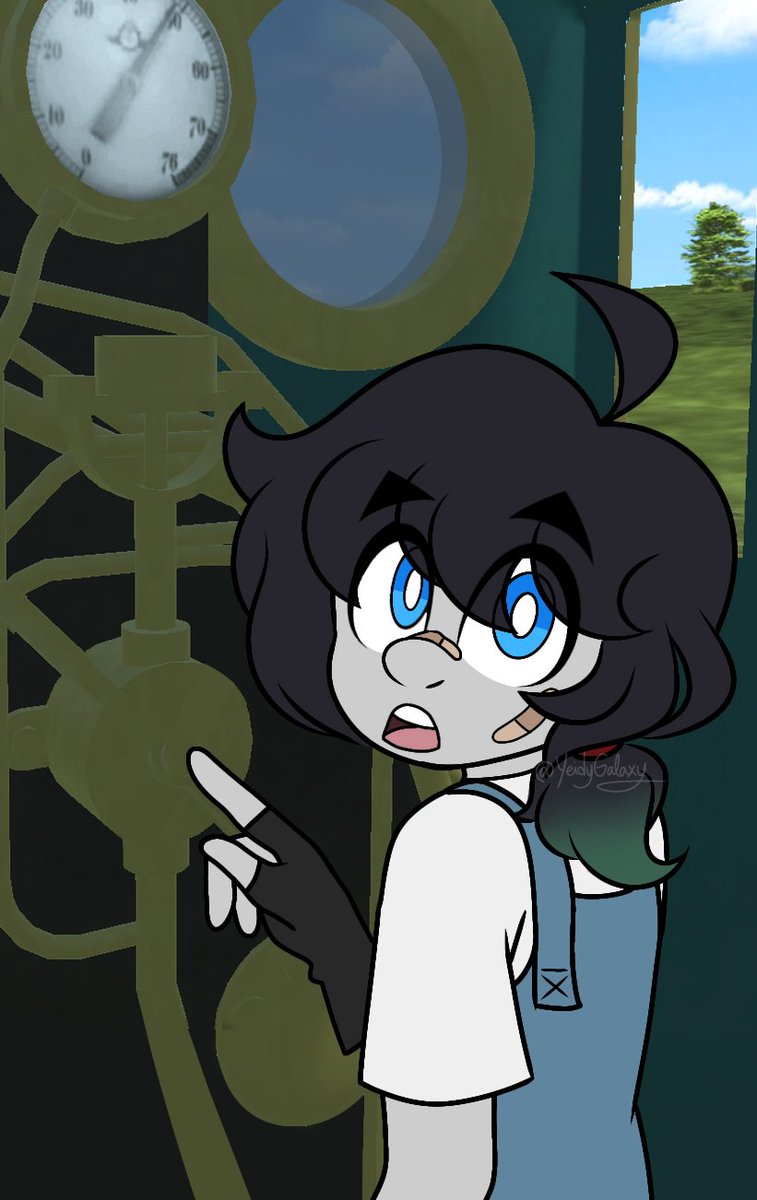 The Trainee 
This can't end well 

[Background from Nowhere Railways]

#ttte #ThomasandFriends #drawing #au