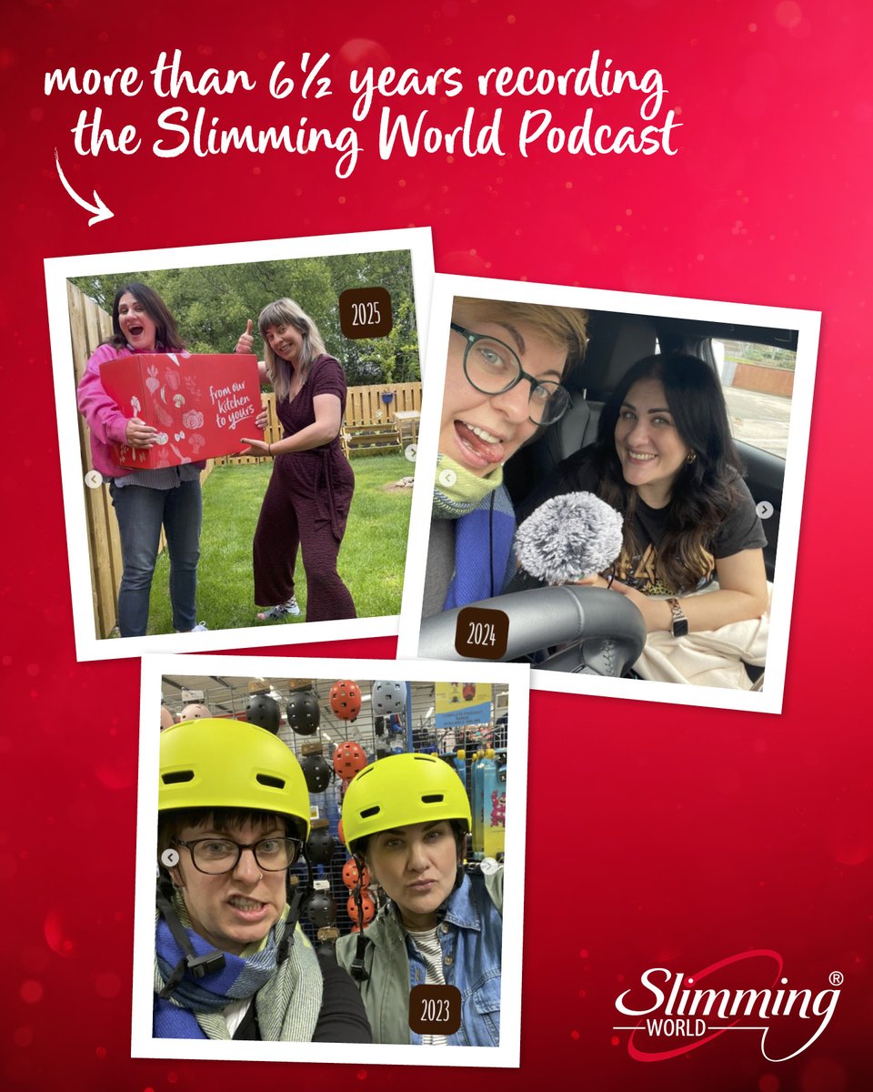 SW_EllaStuart's tweet photo. The Slimming World Podcast has been running for 6.5+ years – that’s hundreds of hours of laughs, advice and motivation 🤩! As a member, you’ll get tools like this and unbeatable support in group every week ❤️. Ready to feel inspired and supported? Come to my Plumstead group 🥰! https://t.co/BJWTvotDzV
