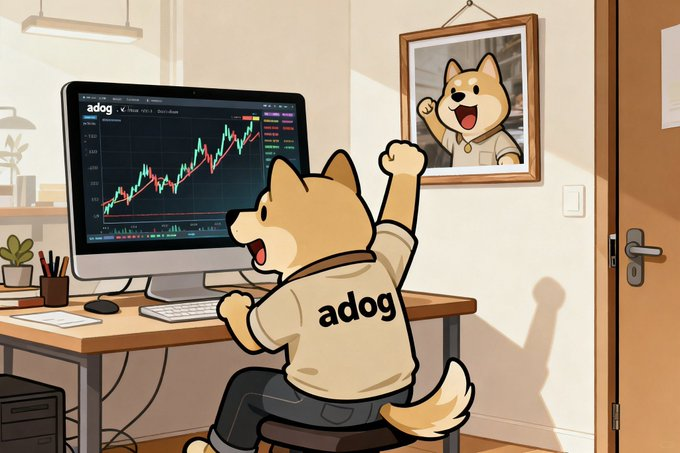 AsterDog_BSC's tweet photo. #ADOG An upward trend, an irresistible force. We are destined to be the King of Memes.

#ASTERDOG #ASTER #CZ #MEME https://t.co/4mlTorXo6R
