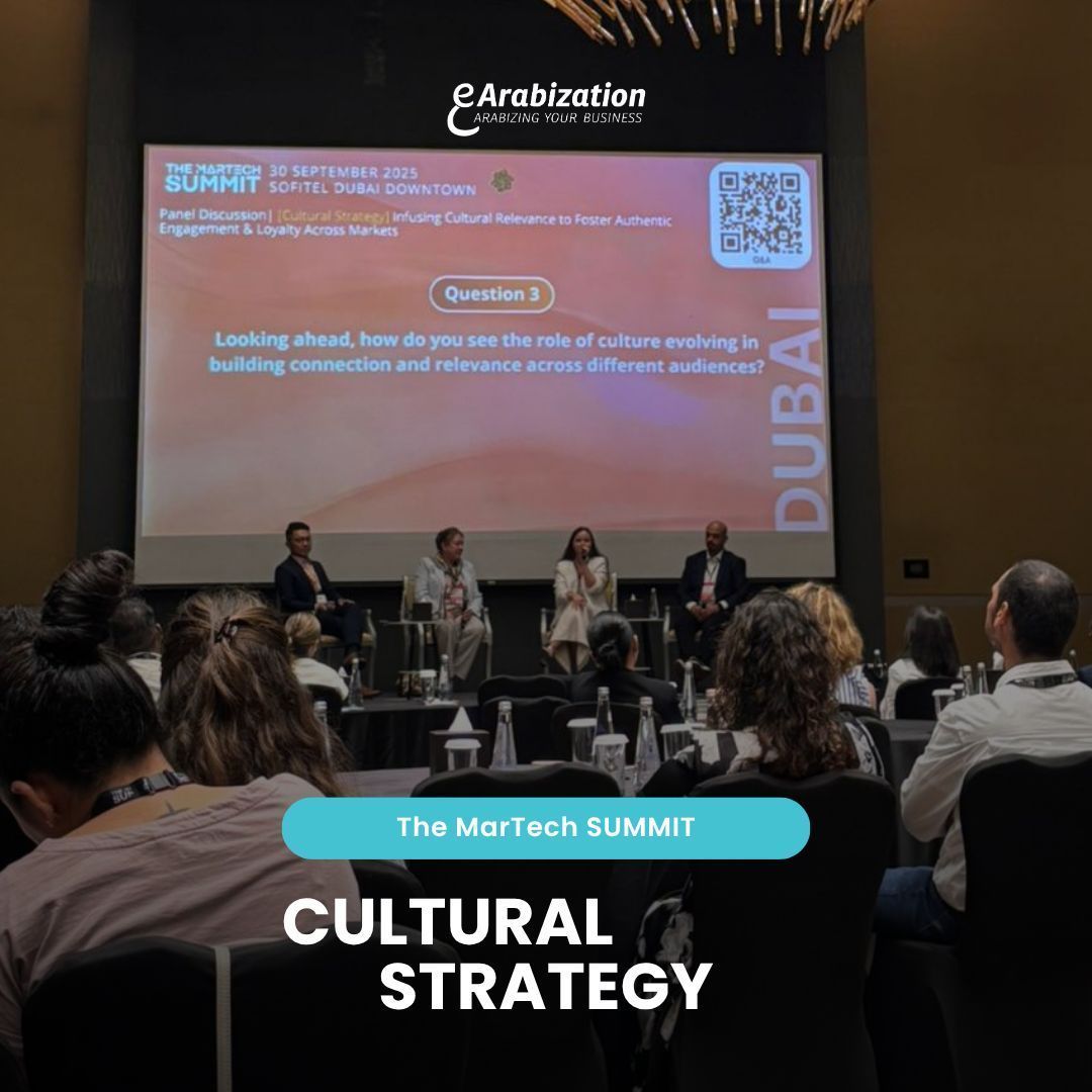 E_Arabization's tweet image. ✨ In the panel discussion [Cultural Strategy] Infusing Cultural Relevance to Foster Authentic Engagement &amp;amp; Loyalty Across Markets, one point stood out clearly: localization isn’t optional anymore, it’s essential!

Leading companies are realizing that to truly connect with their…