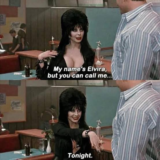 Kicking off spooky season meeting #Elvira today!! <a href="/BookendsNJ/">Bookends, Ridgewood</a>