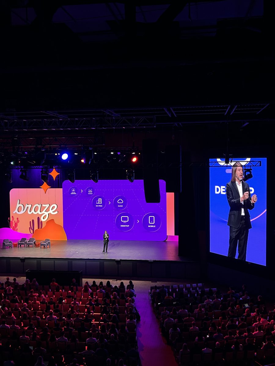 Braze's tweet photo. We're kicking off Day 2 of #Forge2025 with some incredible keynotes, with Braze Co-Founder and CEO, Bill Magnuson, having taken the stage ๐๏ธ.
The future of Customer Engagement is composable intelligence. A new chapter starts now.
Make sure to tune in digitally if you couldn't make it in person! https://t.co/CVHuBS8QNZ