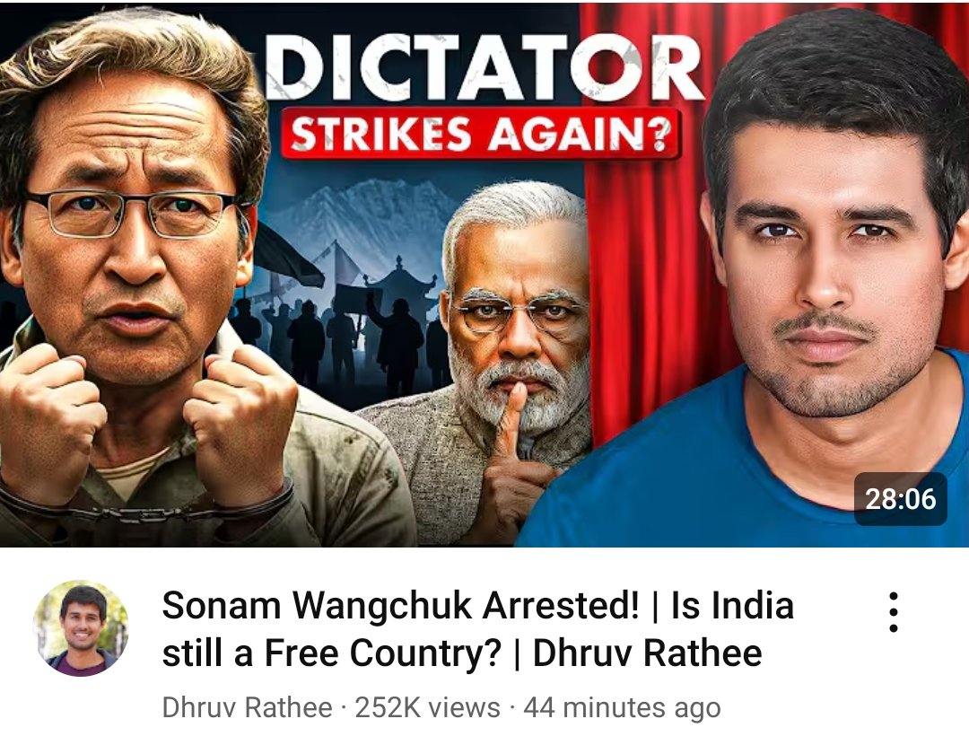 angelpriya3215's tweet image. Dekho Wo Aa Gaya #dhruvrathee 

#Dictator