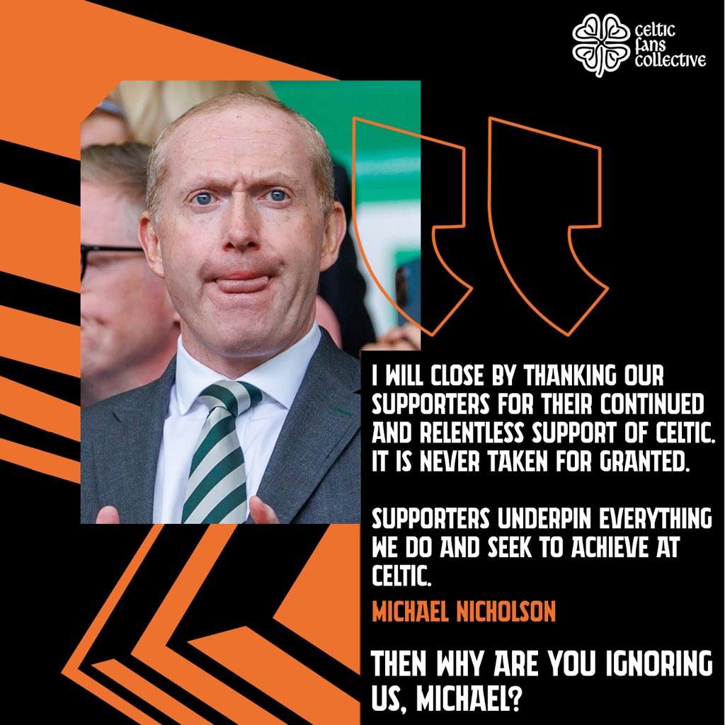 Why are you ignoring us, Michael?

The silence of the Celtic board continues
