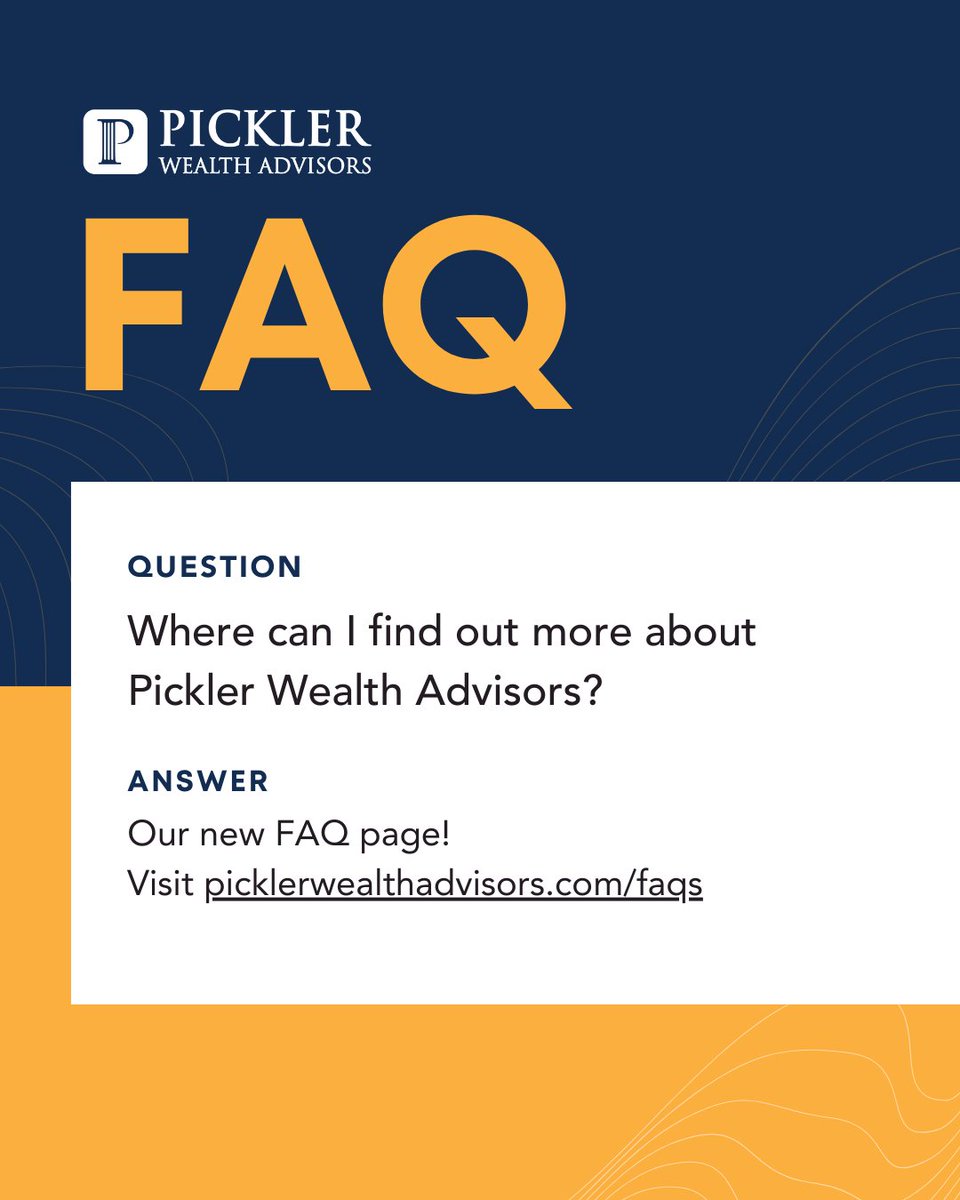picklerwealth's tweet photo. Have questions about your account? Not sure who to call or how to go paperless? We’ve got you covered! Our new Frequently Asked Questions page makes it easy to find answers and connect with the right member of your Pickler team. 👉 https://t.co/saCpCfQaOB https://t.co/ANlKTsnvBQ