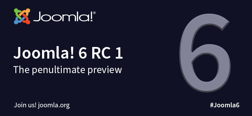 joomla's tweet image. Joomla! 6.0 RC1 - The penultimate preview. Calling all testers! 
The Joomla! Project is pleased to announce the availability of Joomla 6.0 Release Candidate 1 for testing. This is not for production sites. 
ow.ly/rK3650X4uf6
#Joomla #OpenSource #TestRelease